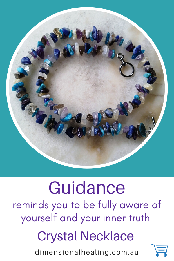 Crystal Necklace, apatite, amethyst