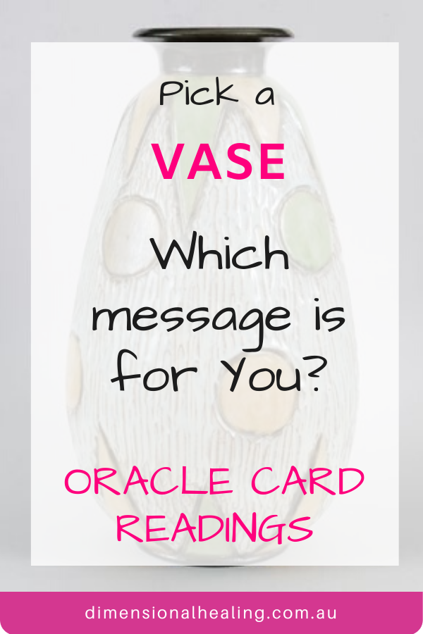 Here is Your Flower Therapy Oracle Message Vase 
