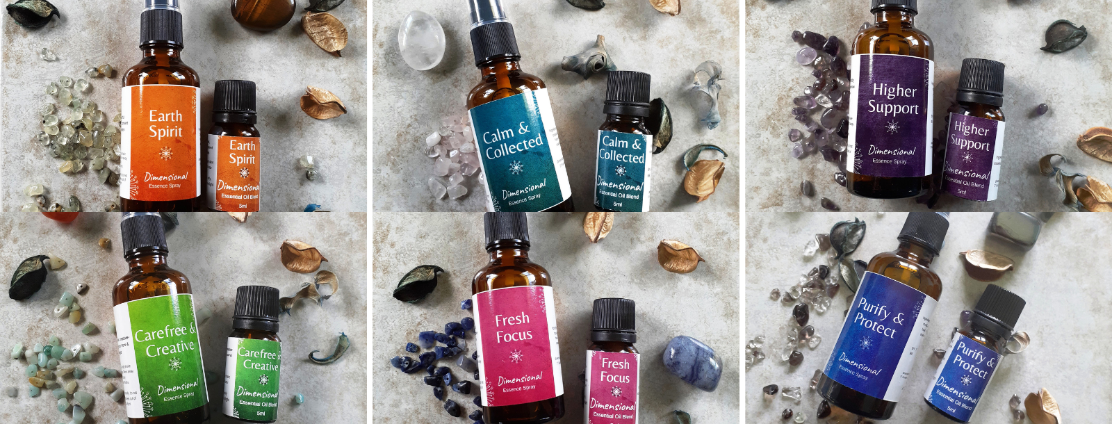 calm and collected aroma blend and aura spray