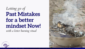 letting go of past mistakes with a letter burning ritual