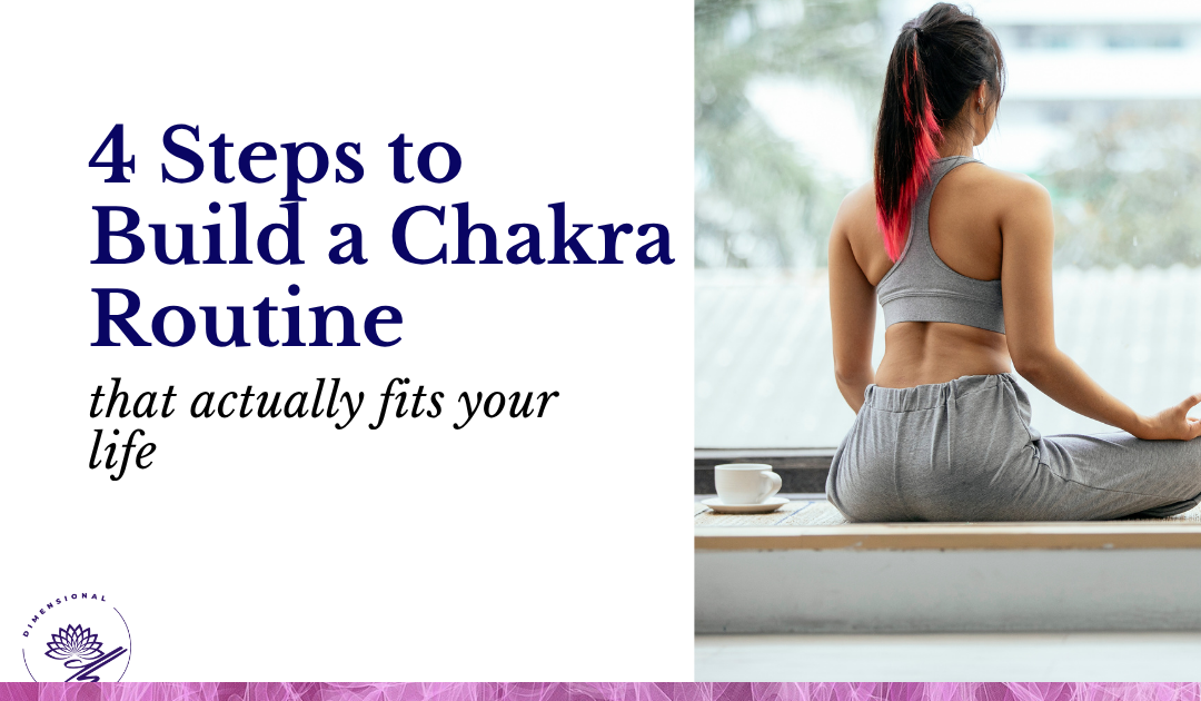 woman in her morning chakra meditation routine 