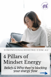 woman writing in her journal about Beliefs & Why they’re blocking your energy flow