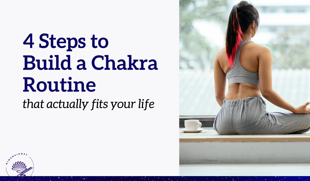 woman in her morning chakra meditation routine 