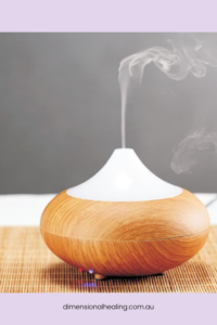 diffuser with essential oils for balancing chakras