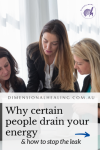 a woman with work colleagues wandering why this one person is draining to explain things to