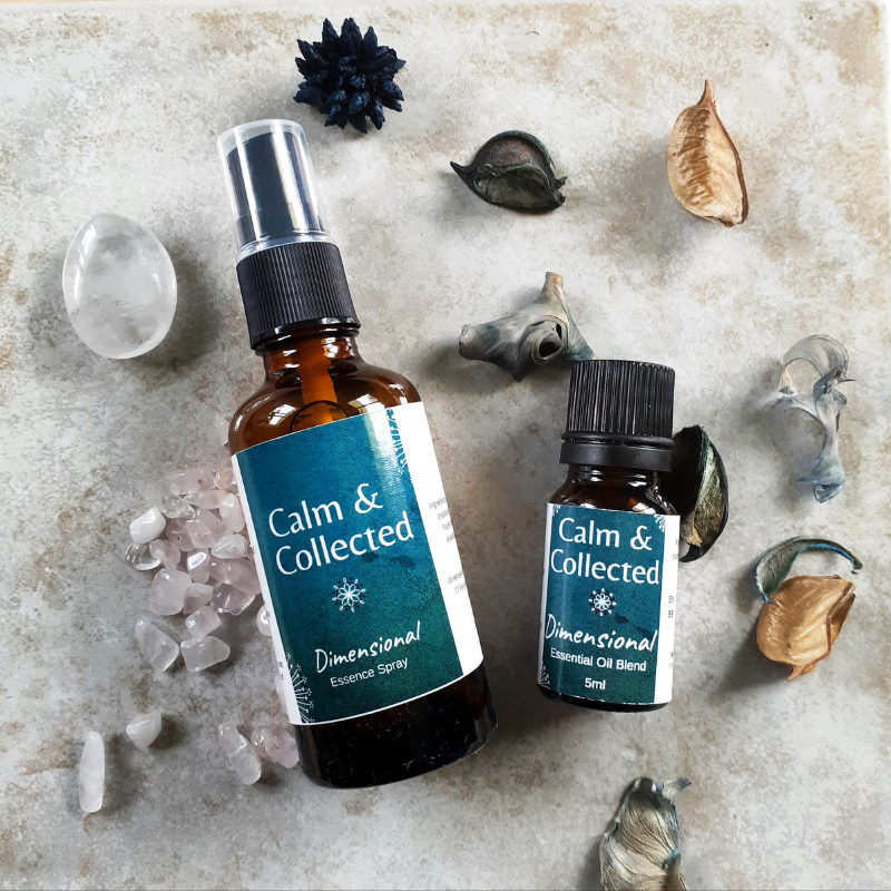 calm and collected aroma blend and aura spray