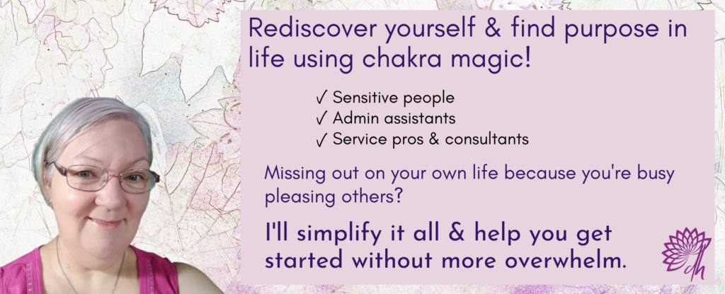 Lorelle teaches sensitive people emotional wisdom and self discovery strategies. Redesign your life and prioritise yourself using chakra energy