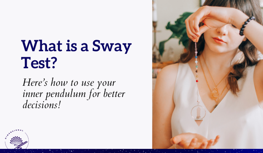 a creative assistant with a pendulum wanting to learn the sway test