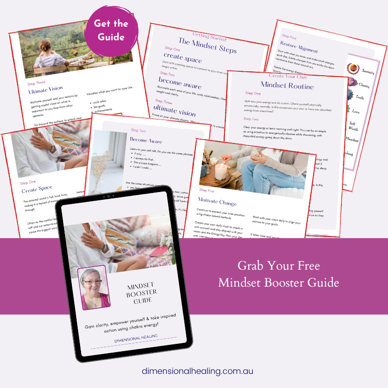 showing pages from the mindset booster guide