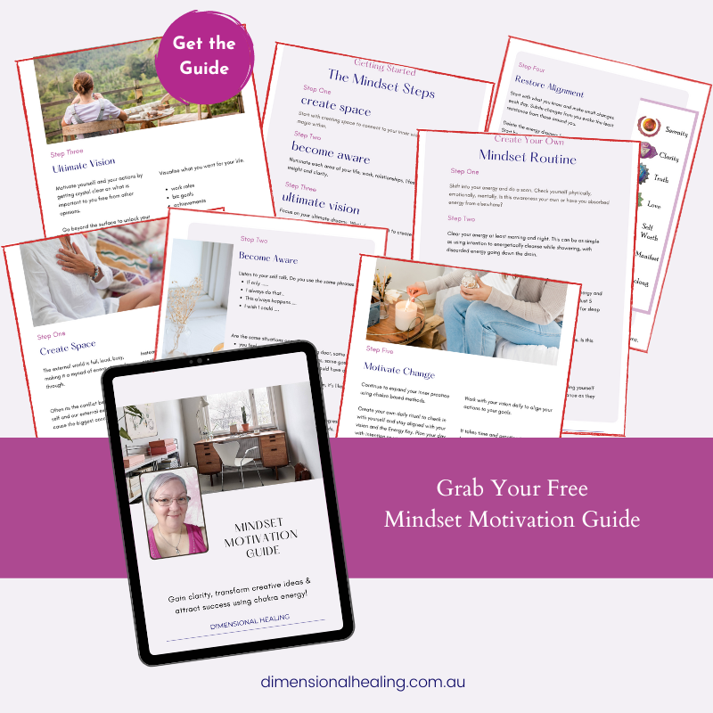 showing pages from the mindset motivation guide