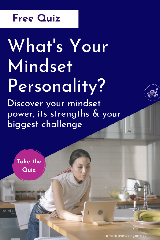 A virtual assistant reading on laptop about mindset power