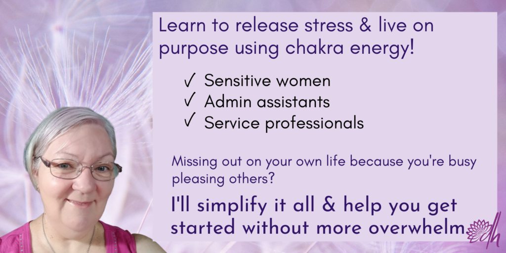 Lorelle teaches sensitive women chakra balancing tips to release stress and reclaim your life to fit you. This is chakra power for emotional wellbeing